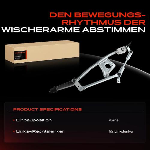 Frankberg 1x Wischergestänge Vorne für Volvo S60 I 384 S80 I 184 TS XY V70 II XC70 Bild Frankberg 1x Wischergestänge Vorne für Volvo S60 I 384 S80 I 184 TS XY V70 II XC70