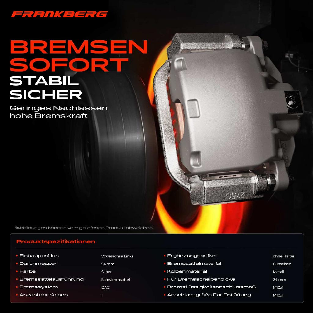 1x Bremssattel Vorderachse Links für Chevrolet Lacetti Nubira Daewoo Wagon