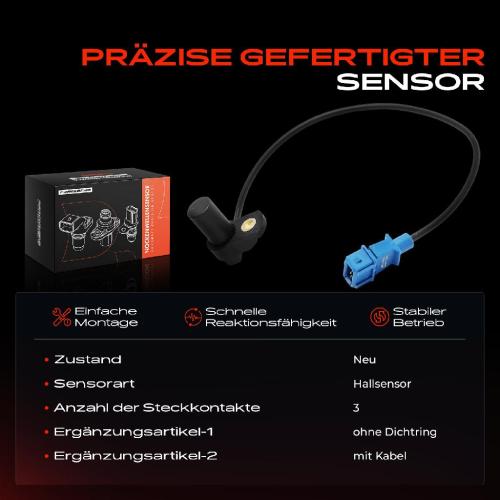 1x Nockenwellenposition Sensor für Alfa Romeo 156 164 166 GTV Spider Lancia Kappa Bild 1x Nockenwellenposition Sensor für Alfa Romeo 156 164 166 GTV Spider Lancia Kappa