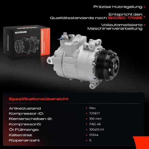 1x Klimakompressor für VW Crafter 30-35 2E 2F 2.0L 2011-2016 Bild 1x Klimakompressor für VW Crafter 30-35 2E 2F 2.0L 2011-2016