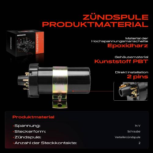 1x Zündmodul Zündspule für VW Golf II Polo Passat Jetta LT 28-35 Bus Kasten Pritsche/Fahrgestell Bild 1x Zündmodul Zündspule für VW Golf II Polo Passat Jetta LT 28-35 Bus Kasten Pritsche/Fahrgestell