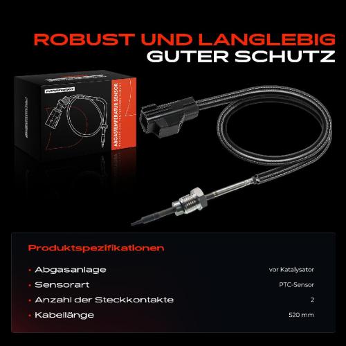 1x Abgastemperatursensor für Volvo XC70 Cross Country V70 II S60 I Bild 1x Abgastemperatursensor für Volvo XC70 Cross Country V70 II S60 I