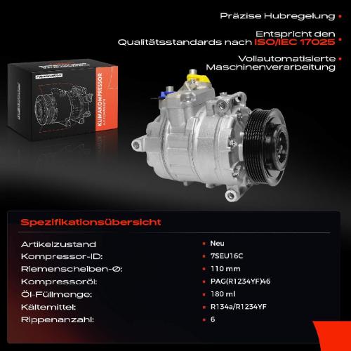 1x Klimakompressor für VW Golf Jetta Passat Audi A3 Skoda Octavia II Seat 2003-2018 Bild 1x Klimakompressor für VW Golf Jetta Passat Audi A3 Skoda Octavia II Seat 2003-2018