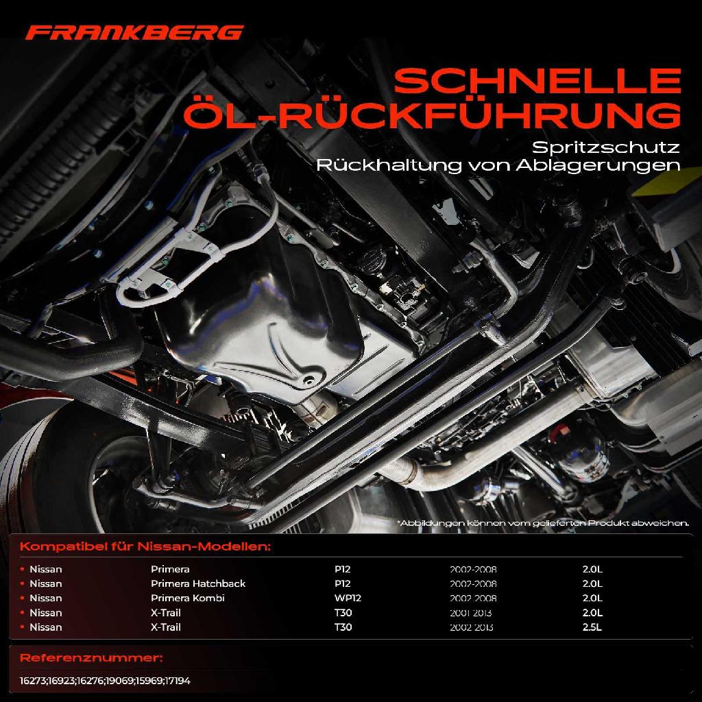 1x Ölwanne Motorölwanne für Nissan Primera P12 WP12 X-Trail T30 2.0L 2.5L 2001-2013