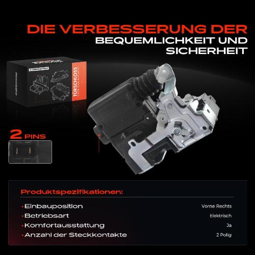1x Türschloss Vorne Rechts für Dacia Logan LS 1.0L 1.2L 1.4L 1.5L 1.6L 2004-2012 Bild 1x Türschloss Vorne Rechts für Dacia Logan LS 1.0L 1.2L 1.4L 1.5L 1.6L 2004-2012
