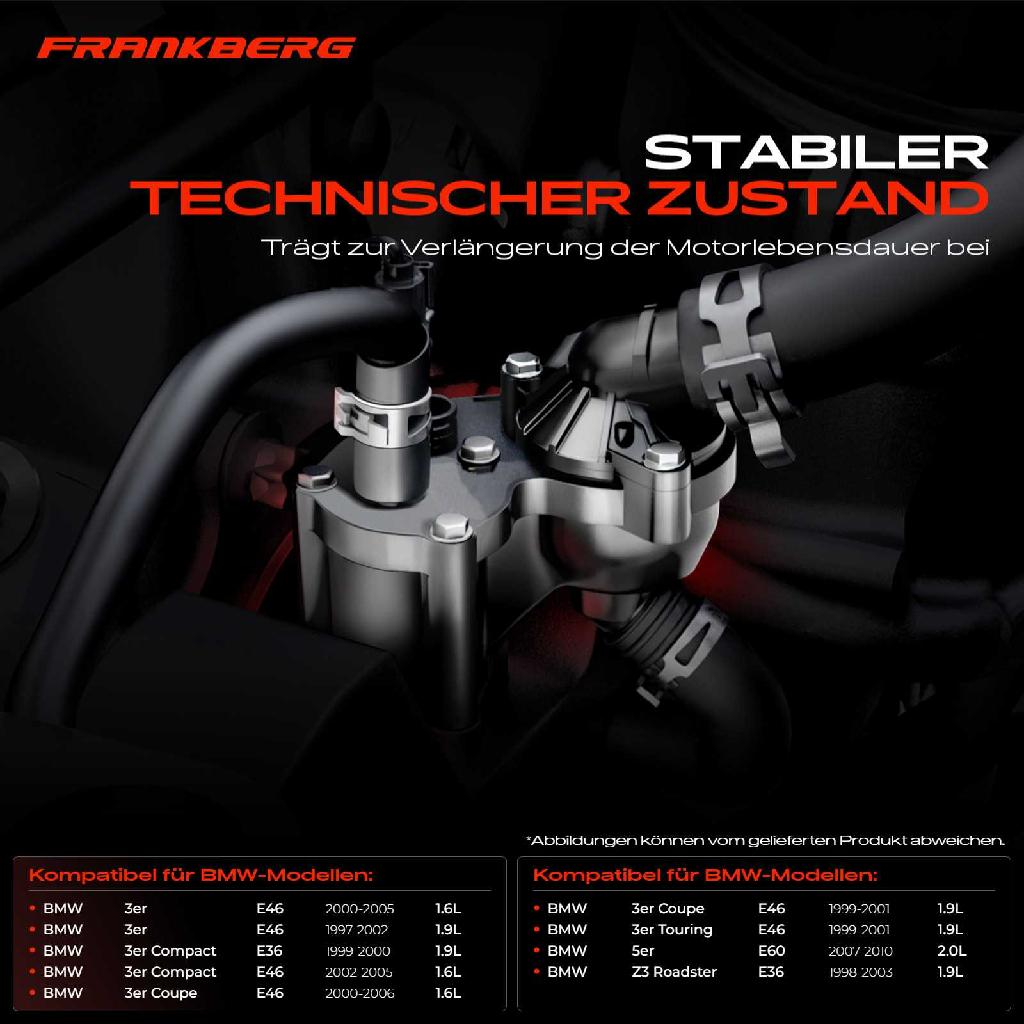 1x Thermostat Kühlmittel für BMW 3er E46 316i 318i Z3 Roadster E36 5er E60 520i 1.6L-2.0L