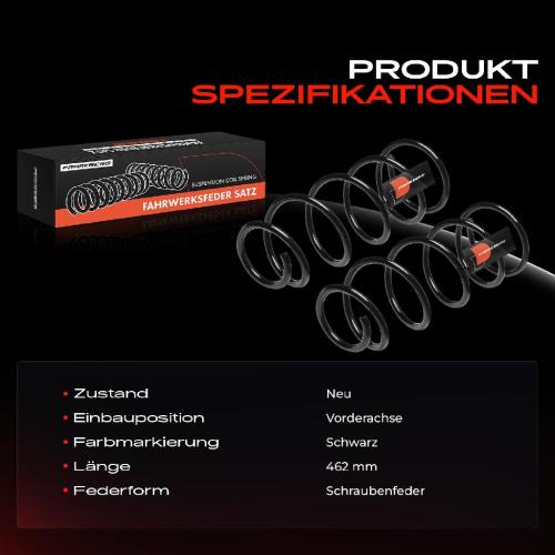 Frankberg 2x Fahrwerksfeder Vorderachse f r Citro n C8 EA EB Peugeot 807 EB 2.0L 2002-2014 Bild Frankberg 2x Fahrwerksfeder Vorderachse f r Citro n C8 EA EB Peugeot 807 EB 2.0L 2002-2014