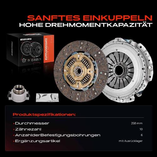 Frankberg 1x Kupplungssatz für Nissan Interstar Kasten Pritsche/Fahrgestell NV400 Opel Movano B Renault Master III 2.3L Bild Frankberg 1x Kupplungssatz für Nissan Interstar Kasten Pritsche/Fahrgestell NV400 Opel Movano B Renault Master III 2.3L