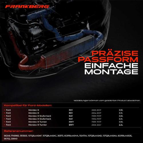1x Ladeluftkühler Turbokühler für Ford Mondeo III B5Y B4Y BWY 2000-2007 2.0L 2.2L Bild 1x Ladeluftkühler Turbokühler für Ford Mondeo III B5Y B4Y BWY 2000-2007 2.0L 2.2L