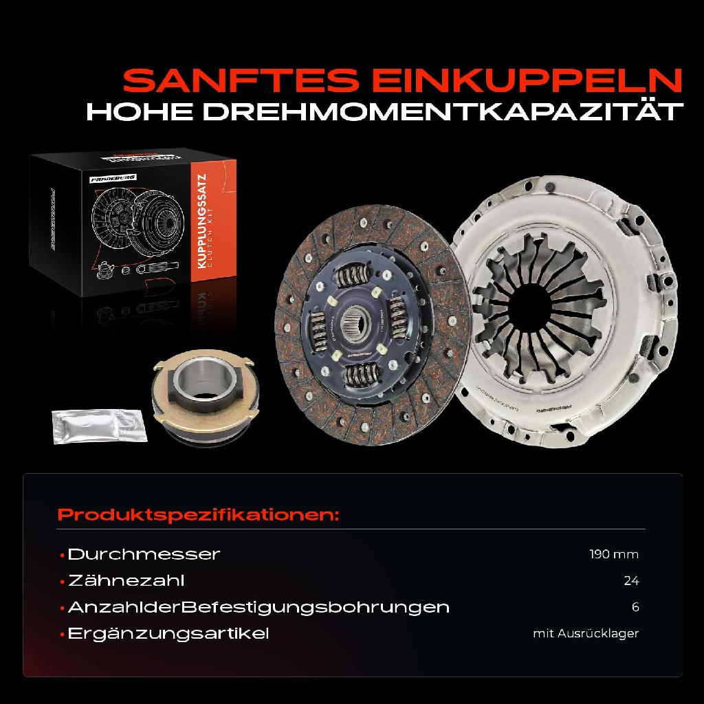 1x Kupplungssatz für Hyundai i10 BA IA i10 Stufenheck 1.2L 2013-2017