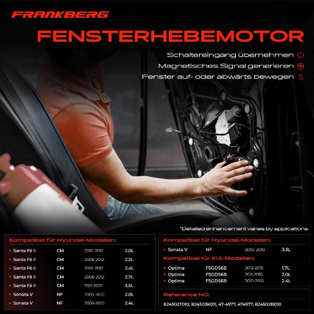 1x Fensterhebermotor für Hyundai Santa Fé II Sonata V KIA Optima 2006-2015