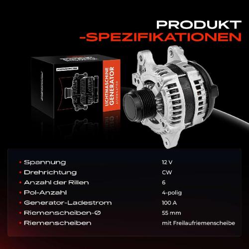 1x Lichtmaschine Generator für Toyota Auris Avensis RAV 4 III Corolla 1.6L-2.0L Bild 1x Lichtmaschine Generator für Toyota Auris Avensis RAV 4 III Corolla 1.6L-2.0L