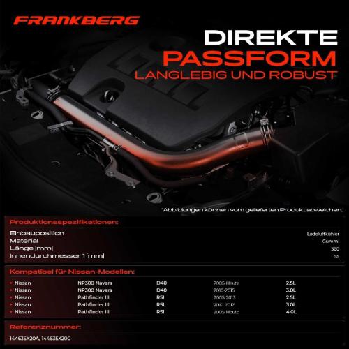 1x Kühlerschlauch Turboschlauch für Nissan NP300 Navara Pritsche/Fahrgestell Pathfinder III Bild 1x Kühlerschlauch Turboschlauch für Nissan NP300 Navara Pritsche/Fahrgestell Pathfinder III