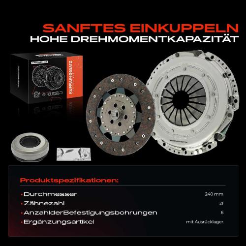 1x Kupplungssatz für Citroën Berlingo Kasten/MPV C4 Grand Picasso II III Spacetourer Van C5 Aircross Jumpy Bus Bild 1x Kupplungssatz für Citroën Berlingo Kasten/MPV C4 Grand Picasso II III Spacetourer Van C5 Aircross Jumpy Bus