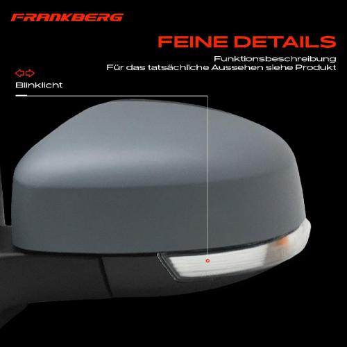 Frankberg 1x Außenspiegel Links für Ford Focus II DA DP HCP DB DH FCH DA DS FFS 2004-2012 Bild Frankberg 1x Außenspiegel Links für Ford Focus II DA DP HCP DB DH FCH DA DS FFS 2004-2012