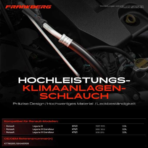 1x Hochdruckleitung Klimaanlage für Renault Laguna III Grandtour 2.0L Bild 1x Hochdruckleitung Klimaanlage für Renault Laguna III Grandtour 2.0L