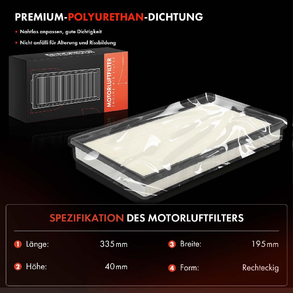 1x Luftfilter Filtereinsatz für Mercedes-Benz W206 A236 W214 X254 C167 1.5L 2.0L
