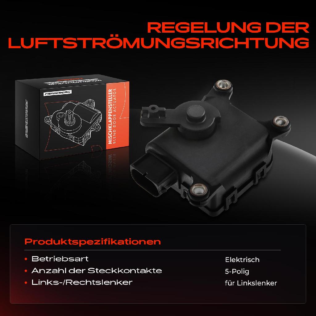 1x Stellmotor Mischklappe Klimaanlage für VW Golf IV 1J Polo Bora Lupo Audi A3 8L1 Seat Skoda