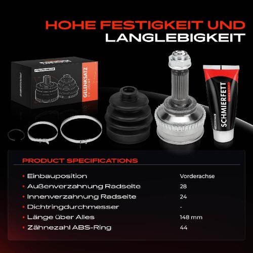 Frankberg 1x Antriebswelle Gelenksatz Vorderachse für Mazda Tribute EP 3.0L 2000-2008 Bild Frankberg 1x Antriebswelle Gelenksatz Vorderachse für Mazda Tribute EP 3.0L 2000-2008