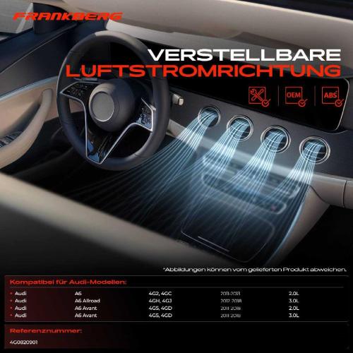 1x Luftdüse Armaturenbrett Vorne Links für Audi A6 4G2 Avant 4G5 Allroad Bild 1x Luftdüse Armaturenbrett Vorne Links für Audi A6 4G2 Avant 4G5 Allroad