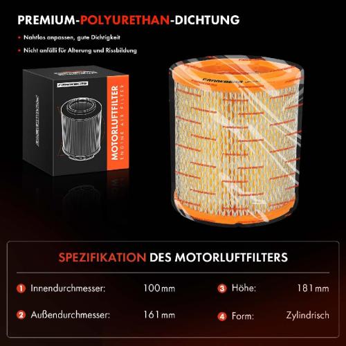 1x Luftfilter Filtereinsatz für Citroën Jumper Fiat Ducato Talento Peugeot Boxer Bild 1x Luftfilter Filtereinsatz für Citroën Jumper Fiat Ducato Talento Peugeot Boxer