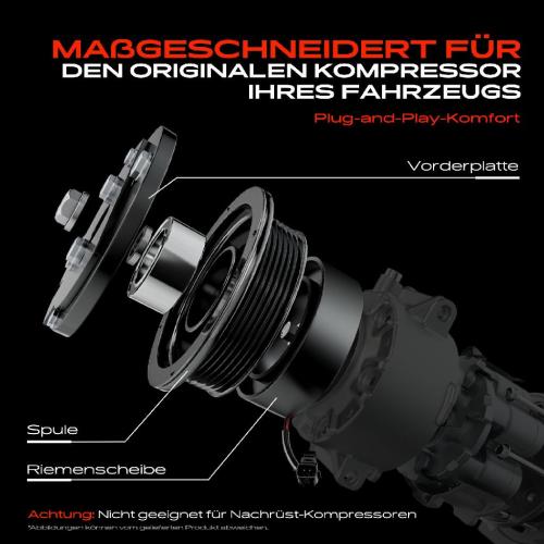 1x Magnetkupplung Klimakompressor für VW Golf 4 Transporter T5 Audi A3 Ford Galaxy Bild 1x Magnetkupplung Klimakompressor für VW Golf 4 Transporter T5 Audi A3 Ford Galaxy