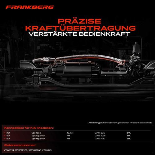 2x Seilzug Feststellbremse Hinterachse beidseitig für KIA Sportage Van JE KM 2.0L 2004-2010 Bild 2x Seilzug Feststellbremse Hinterachse beidseitig für KIA Sportage Van JE KM 2.0L 2004-2010