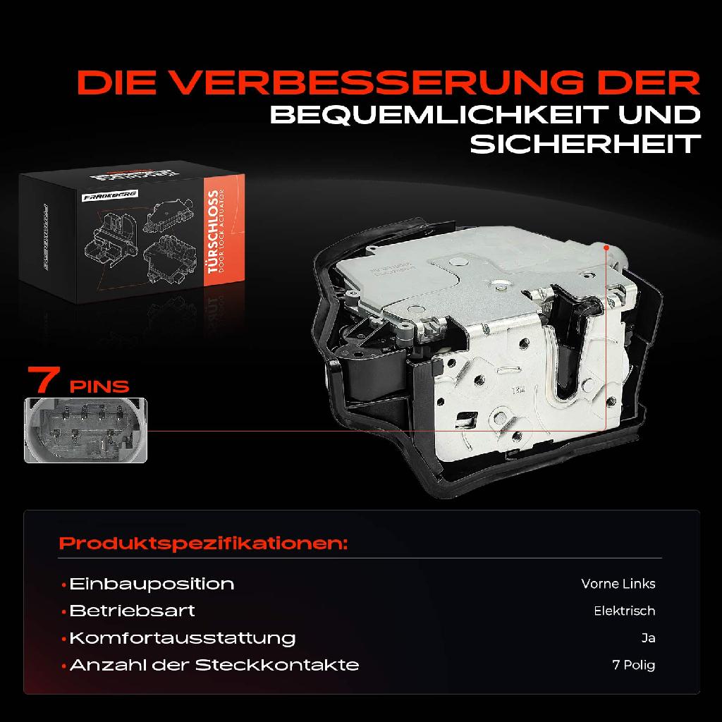1x Türschloss Vorne Links für BMW X5 E53 2.9L 3.0L 4.4L 4.6L 4.8L 2000-2006