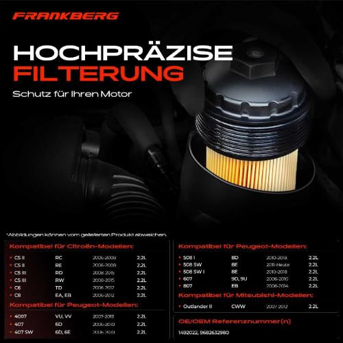 1x ÖlkühlerÖlfilter für Citroën C5 Ford Mondeo 4 Peugeot 407 Land Rover 2.2L Bild 1x ÖlkühlerÖlfilter für Citroën C5 Ford Mondeo 4 Peugeot 407 Land Rover 2.2L