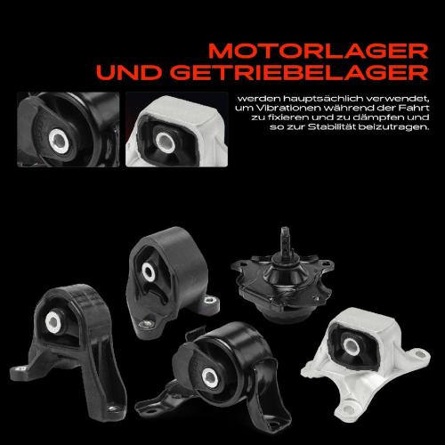 3x Motorlager Getriebelagerlager Differentiallager Vorne und Hinten für Honda Element YH 2.4L 2002-2005 Bild 3x Motorlager Getriebelagerlager Differentiallager Vorne und Hinten für Honda Element YH 2.4L 2002-2005