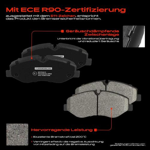 4x Bremsbeläge Vorderachse für Mercedes-Benz Marco Polo Camper Vito Kasten W447 2014-2025 Bild 4x Bremsbeläge Vorderachse für Mercedes-Benz Marco Polo Camper Vito Kasten W447 2014-2025