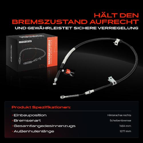 1x Seilzug Feststellbremse Hinterachse rechts für Chevrolet Captiva C100 Opel Antara L07 Bild 1x Seilzug Feststellbremse Hinterachse rechts für Chevrolet Captiva C100 Opel Antara L07