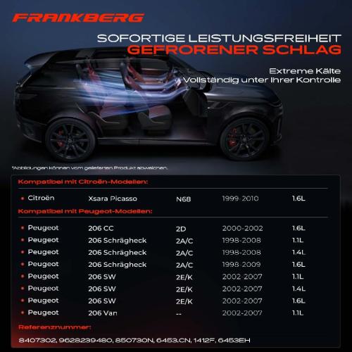 1x Klimakompressor für Peugeot 206 2D 2A 2X Citroën Xsara N68 1.1L 1.4L 1.6L Bild 1x Klimakompressor für Peugeot 206 2D 2A 2X Citroën Xsara N68 1.1L 1.4L 1.6L