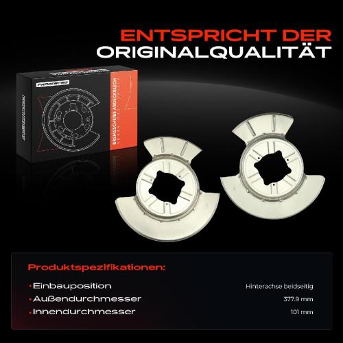 2x Ankerblech Bremsscheibe Hinterachse Beidseitig für Tesla Model S 5YJS Model X 5YJX 75D Bild 2x Ankerblech Bremsscheibe Hinterachse Beidseitig für Tesla Model S 5YJS Model X 5YJX 75D