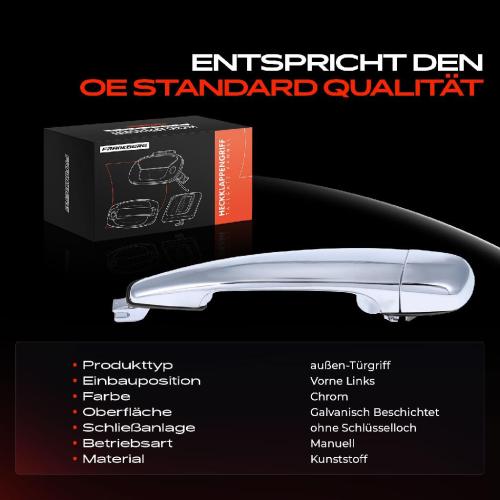 1x Türgriff Hinten Links außen für BMW 3er E46 3er Cabriolet 3er Coupe 3er Touring 1.6L 1.9L 2.0L 1997-2007 Bild 1x Türgriff Hinten Links außen für BMW 3er E46 3er Cabriolet 3er Coupe 3er Touring 1.6L 1.9L 2.0L 1997-2007