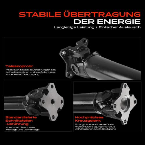 1x Kardanwelle Gelenkwelle Hinterachse für Jeep Commander Grand Cherokee III 3.7L 2004-2010 Bild 1x Kardanwelle Gelenkwelle Hinterachse für Jeep Commander Grand Cherokee III 3.7L 2004-2010