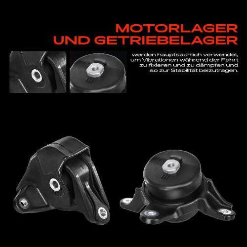 2x Getriebelagerlager Motorlager Vorne und Hinten für Honda Accord VIII CU CW 2.4L 2008-2015 Bild 2x Getriebelagerlager Motorlager Vorne und Hinten für Honda Accord VIII CU CW 2.4L 2008-2015