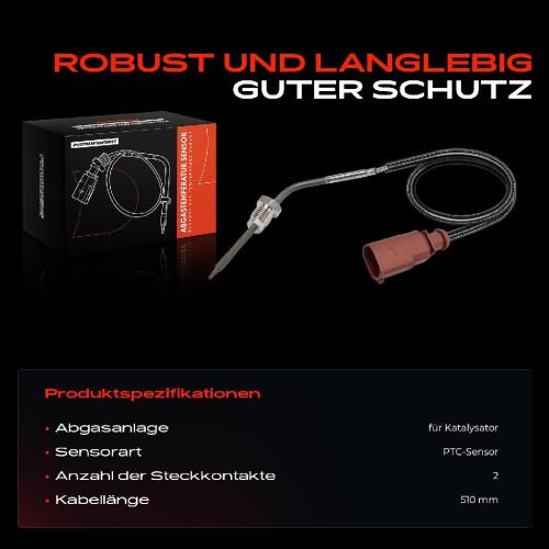 Frankberg 1x Abgastemperatursensor für Audi Q7 4MB 4MG 4MQ 3.0L 2015-2019 Bild Frankberg 1x Abgastemperatursensor für Audi Q7 4MB 4MG 4MQ 3.0L 2015-2019