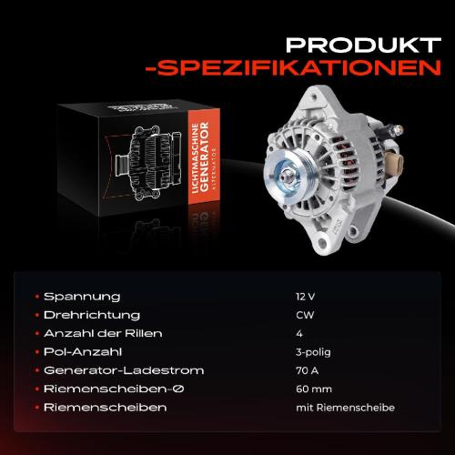 1x Lichtmaschine Generator für Toyota Yaris P1 Yaris Verso P2 99-05 1.3L 1.5L Bild 1x Lichtmaschine Generator für Toyota Yaris P1 Yaris Verso P2 99-05 1.3L 1.5L