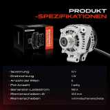 1x Lichtmaschine Generator für Land Rover Discovery IV Range Rover IV 3.0L 5.0L