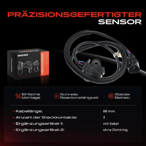 1x Kurbelwellensensor Impulsgeber für Mitsubishi Pajero II 3.5L 1994-1997 Bild 1x Kurbelwellensensor Impulsgeber für Mitsubishi Pajero II 3.5L 1994-1997