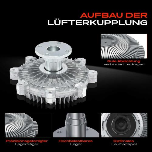 1x Lüfterkupplung Kühlerlüfte für Mitsubishi Pajero II V2W L200 K5T 2.5L Bild 1x Lüfterkupplung Kühlerlüfte für Mitsubishi Pajero II V2W L200 K5T 2.5L