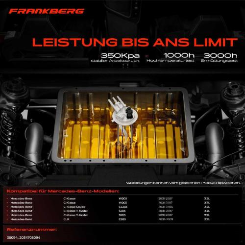 1x Kraftstoffpumpe für Mercedes-Benz C-Klasse W203 C-Klasse Coupe CL203 C-Klasse T-Model S203 CLK C209 Bild 1x Kraftstoffpumpe für Mercedes-Benz C-Klasse W203 C-Klasse Coupe CL203 C-Klasse T-Model S203 CLK C209