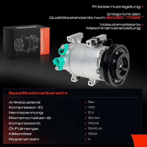 1x Klimakompressor für Hyundai Accent III Stufenheck MC 1.4L 1.6L 2009-2010 Bild 1x Klimakompressor für Hyundai Accent III Stufenheck MC 1.4L 1.6L 2009-2010