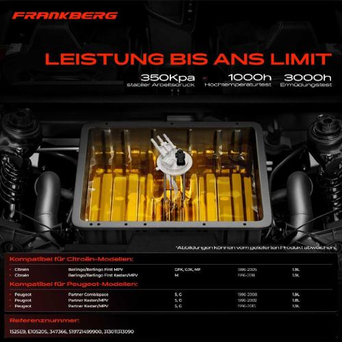 1x Kraftstoffpumpe für Citroën Berlingo/Berlingo First MPV Kasten/MPV Peugeot Partner Combispace Bild 1x Kraftstoffpumpe für Citroën Berlingo/Berlingo First MPV Kasten/MPV Peugeot Partner Combispace