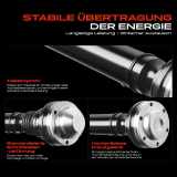 1x Kardanwelle Gelenkwelle Vorderachse für Jeep Grand Cherokee II WG WJ 4.0L 4.7L 1999-2005