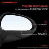 1x Außenspiegel Rechts für Peugeot 308 I 308 SW I 4A 4C 4E 4H 1.4L 1.6L 2.0L 2007-2015