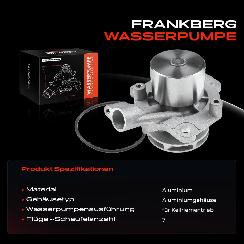 1x Wasserpumpe Kühlwasserpumpe für VW Golf Passat Caddy Tiguan Audi A3 A4 Seat Leon Skoda 1.6L 2.0L