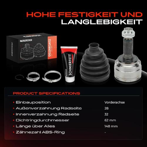 Frankberg 1x Antriebswelle Gelenksatz Vorderachse für Mazda 5 6 Hatchback Kombi Stufenheck 2.0L Bild Frankberg 1x Antriebswelle Gelenksatz Vorderachse für Mazda 5 6 Hatchback Kombi Stufenheck 2.0L