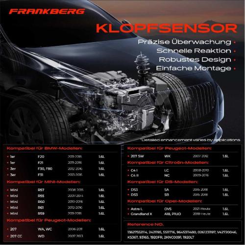 1x Klopfsensor Klopfgeber für BMW F30 F80 F20 F21 MINI R56 Citroën C4 Peugeot 308 Bild 1x Klopfsensor Klopfgeber für BMW F30 F80 F20 F21 MINI R56 Citroën C4 Peugeot 308